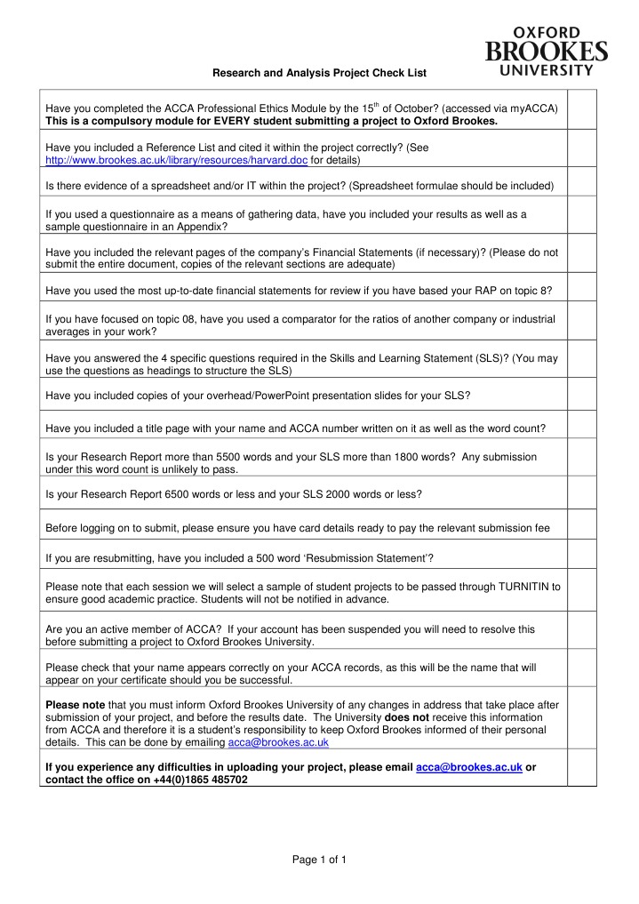 oxford brookes university acca thesis submission oxford brookes university acca thesis submission